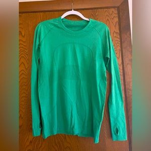 lululemon Swiftly Tech Long Sleeve, Green, Size 12